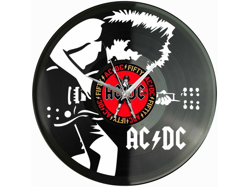 ACDC Zegar Ścienny Z Płyty Winylowej Prezent Upominek Personalizacja EVEVO Z0225