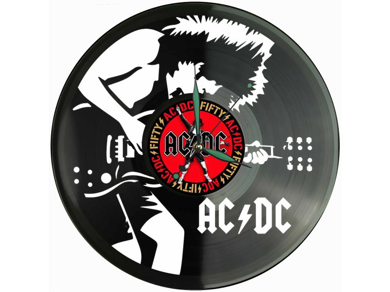 ACDC Zegar Ścienny Z Płyty Winylowej Prezent Upominek Personalizacja EVEVO Z0225