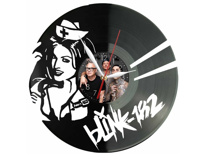 BLINK182 Zegar Ścienny Z Płyty Winylowej Prezent Upominek Personalizacja EVEVO Z0229