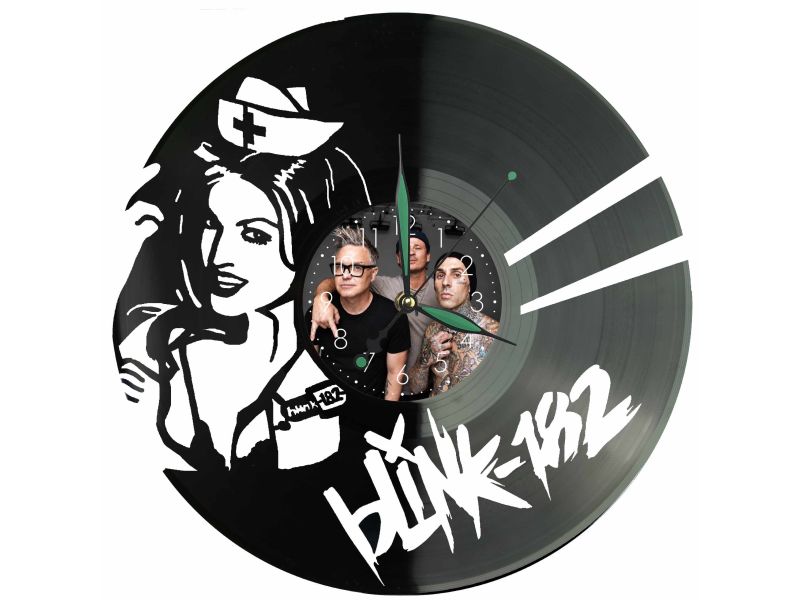 BLINK182 Zegar Ścienny Z Płyty Winylowej Prezent Upominek Personalizacja EVEVO Z0229