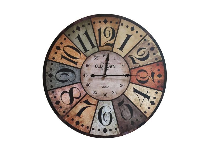 DUŻY ZEGAR ŚCIENNY 3D DIY 70cm-130cm czarny