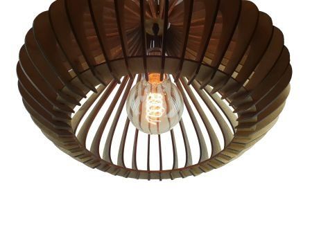 LAMPA WISZĄCA RĘCZNIE ROBIONA DREWNIANA ŻYRANDOL EVEVO