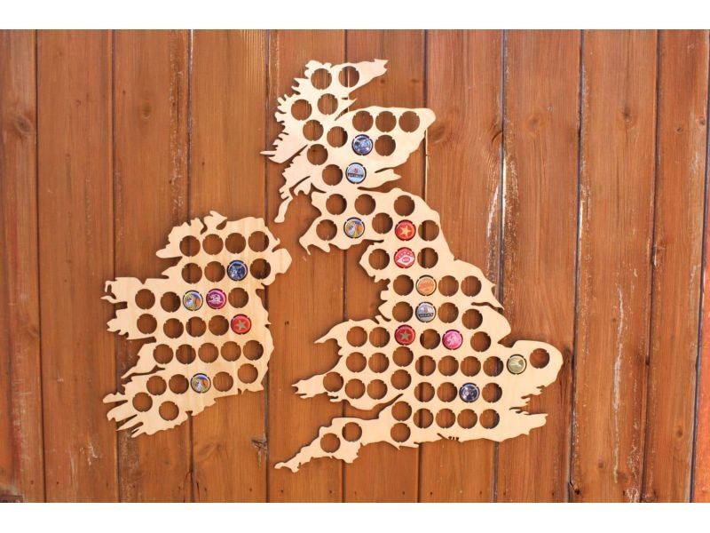 MAPA ANGLIA UK NA KAPSLE TABLICA PIWA PIWNA 90x60CM