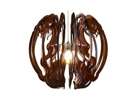 LAMPA SCIENNA KINKIET RĘCZNIE ROBIONA DREWNIANA ŻYRANDOL EVEVO L0036