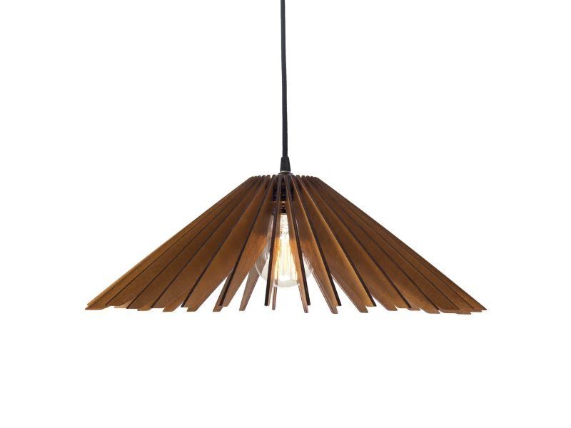 LAMPA WISZĄCA SUFITOWA RĘCZNIE ROBIONA DREWNIANA ŻYRANDOL EVEVO L0061