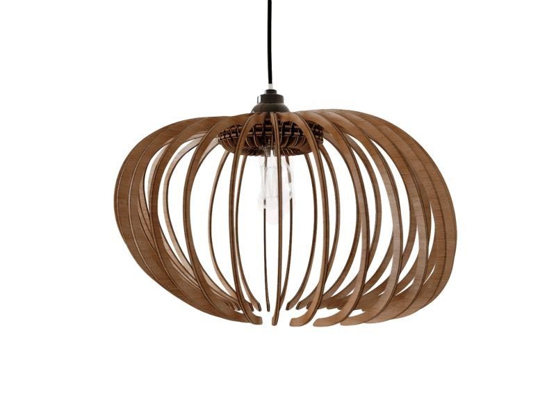 LAMPA WISZĄCA SUFITOWA RĘCZNIE ROBIONA DREWNIANA ŻYRANDOL EVEVO L0063