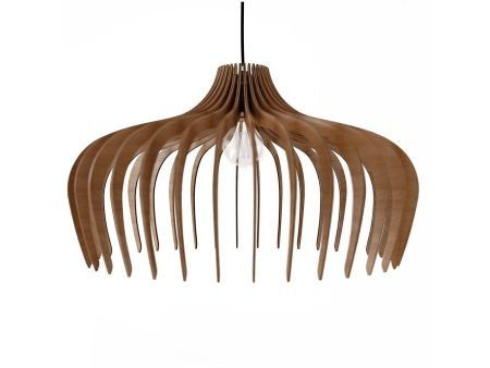 LAMPA WISZĄCA SUFITOWA RĘCZNIE ROBIONA DREWNIANA ŻYRANDOL EVEVO L0067