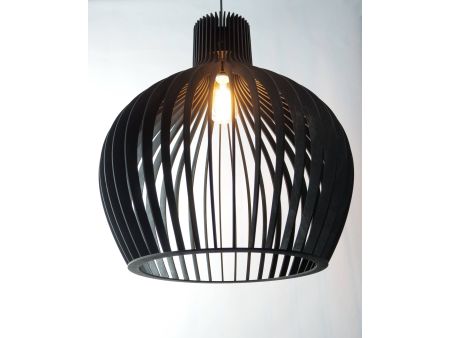 LAMPA WISZĄCA SUFITOWA RĘCZNIE ROBIONA DREWNIANA ŻYRANDOL EVEVO L0098