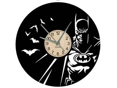 BATMAN ZEGAR ŚCIENNY DEKORACYJNY NOWOCZESNY PŁYTA WINYLOWA VINYL NA PREZENT EVEVO