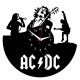 AC-DC ACDC AC DC ZEGAR ŚCIENNY DEKORACYJNY NOWOCZESNY PŁYTA WINYLOWA VINYL NA PREZENT EVEVO