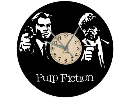 PULP FICTION ZEGAR ŚCIENNY DEKORACYJNY NOWOCZESNY PŁYTA WINYLOWA VINYL NA PREZENT EVEVO