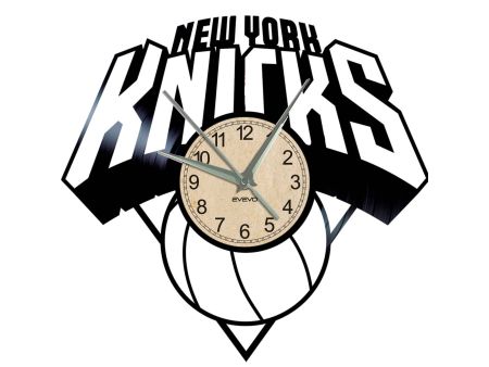 NEW YORK KNICKS ZEGAR ŚCIENNY DEKORACYJNY NOWOCZESNY PŁYTA WINYLOWA VINYL NA PREZENT EVEVO