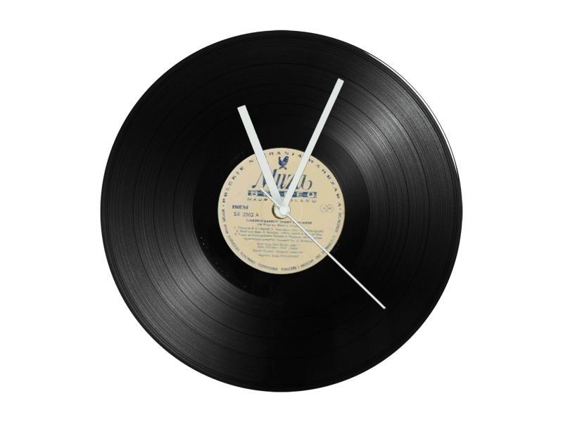 PŁYTA WINYLOWA ZEGAR ŚCIENNY DEKORACYJNY NOWOCZESNY PŁYTA WINYLOWA WINYL NA PREZENT EVEVO.PL