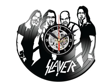 SLAYER ZEGAR ŚCIENNY DEKORACYJNY NOWOCZESNY PŁYTA WINYLOWA WINYL NA PREZENT EVEVO EVEVO.PL W1270