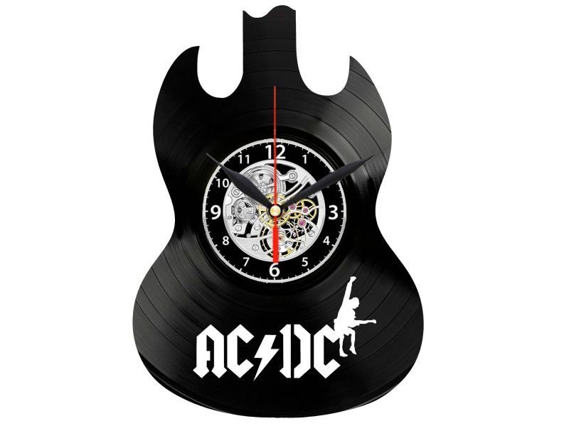 ACDC AC/DC AC-DC AC-DC ZEGAR ŚCIENNY PŁYTA WINYLOWA PREZENT UPOMINEK URODZINY DLA NIEJ DLA NIEGO EVEVO EVEVO.PL W1305