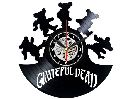 GRATEFUL DEAD ZEGAR ŚCIENNY DEKORACYJNY NOWOCZESNY PŁYTA WINYLOWA WINYL NA PREZENT EVEVO EVEVO.PL W1326