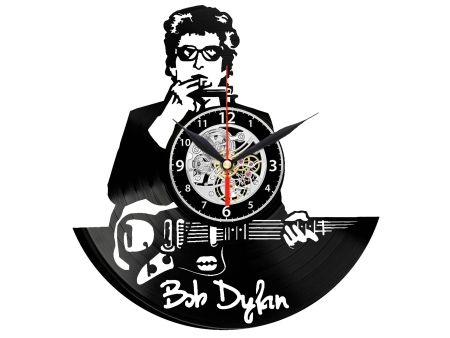 BOB DYLAN ZEGAR ŚCIENNY DEKORACYJNY NOWOCZESNY PŁYTA WINYLOWA WINYL NA PREZENT EVEVO EVEVO.PL