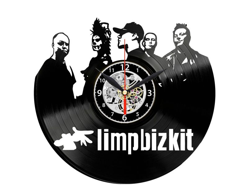 LIMPBIZKIT ZEGAR ŚCIENNY DEKORACYJNY NOWOCZESNY PŁYTA WINYLOWA WINYL NA PREZENT EVEVO EVEVO.PL