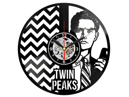 TWIN PEAKS ZEGAR ŚCIENNY DEKORACYJNY NOWOCZESNY PŁYTA WINYLOWA WINYL NA PREZENT EVEVO EVEVO.PL