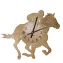 Jeździec Jeździectwo Zegar Ścienny Drewniany Dekoracyjny Nowoczesny na Prezent 109 Kolorów