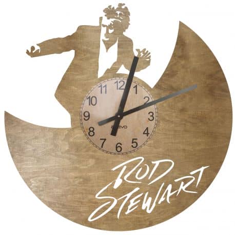 Rod Stewart Zegar Ścienny Drewniany