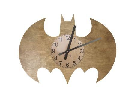 Batman Zegar Ścienny Drewniany