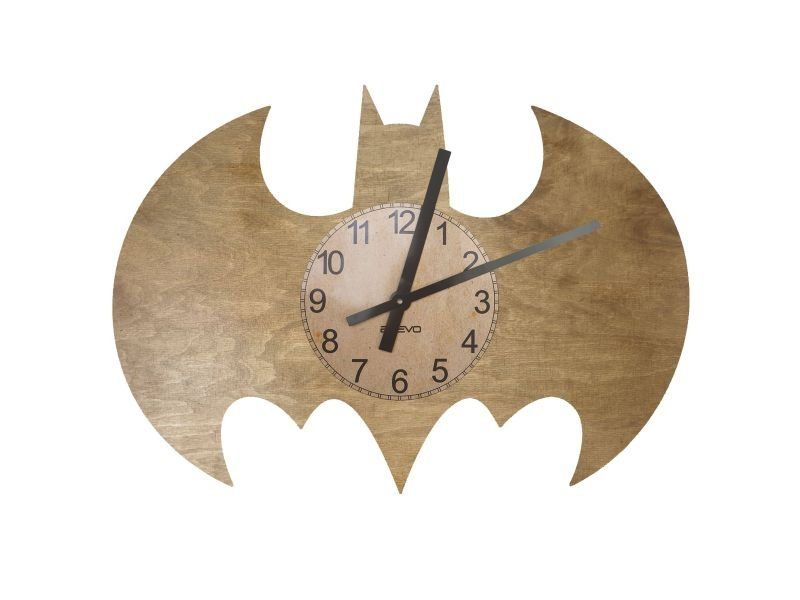 Batman Zegar Ścienny Drewniany