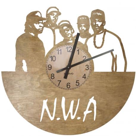 NWA Zegar Ścienny Drewniany