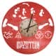 Led Zeppelin Zegar Ścienny Drewniany