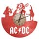 ACDC Zegar Ścienny Drewniany