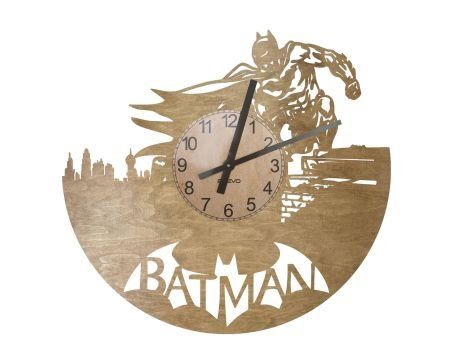 Batman Love Zegar Ścienny Drewniany Dekoracyjny Nowoczesny na Prezent 3 Kolory