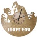 Batman Love Zegar Ścienny Drewniany Dekoracyjny Nowoczesny na Prezent 109 Kolorów