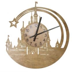 Walt Disney Zegar Ścienny Drewniany