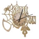 Spiderman Zegar Ścienny Drewniany Dekoracyjny Nowoczesny na Prezent 109 Kolorów