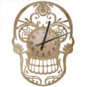 Skeleton Zegar Ścienny Drewniany Dekoracyjny Nowoczesny na Prezent 109 Kolorów