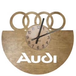 Audi Zegar Ścienny Drewniany Dekoracyjny Nowoczesny na Prezent 109 Kolorów