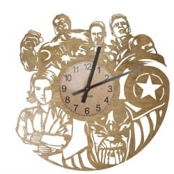Avengers Zegar Ścienny Drewniany Dekoracyjny Nowoczesny na Prezent 
109 Kolorów