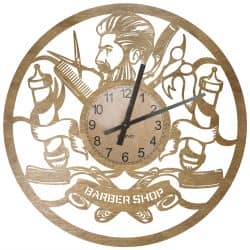 Salon Fryzjerski Zegar Ścienny Drewniany Dekoracyjny Nowoczesny na Prezent 
109 Kolorów