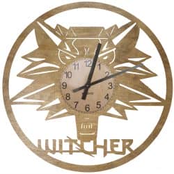 Witcher Zegar Ścienny Drewniany Dekoracyjny Nowoczesny na Prezent 109 Kolorów