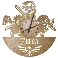 Zelda Zegar Ścienny Drewniany Dekoracyjny Nowoczesny na Prezent 109 Kolorów