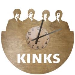 The Kinks Zegar Ścienny Drewniany Dekoracyjny Nowoczesny na Prezent 109 Kolorów