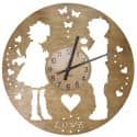 Walentynki Zegar Ścienny Drewniany Dekoracyjny Nowoczesny na Prezent 109 Kolorów