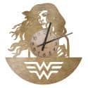 Wonder Woman Zegar Ścienny Drewniany Dekoracyjny Nowoczesny na Prezent 109 Kolorów