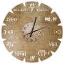 Zegar Matematyka Zegar Ścienny Drewniany Dekoracyjny Nowoczesny na Prezent 109 Kolorów