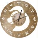 Znak Zodiaku Byk Zegar Ścienny Drewniany Dekoracyjny Nowoczesny na Prezent 109 Kolorów