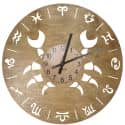 Znak Zodiaku Rak Zegar Ścienny Drewniany Dekoracyjny Nowoczesny na Prezent 109 Kolorów