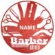 Barber Shop Twoja Nazwa Dekoracja Drewniana Dla Niej lub Dla Niego na Prezent 109 Kolorów do Wyboru