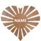 Miłość Twoje Imię Dekoracja Drewniana Dla Niej lub Dla Niego na Prezent 109 Kolorów do Wyboru