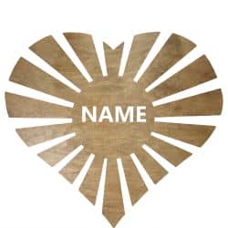 Miłość Twoje Imię Dekoracja Drewniana Ścienna Dla Niej lub Dla Niego na Prezent 109 Kolorów do Wyboru