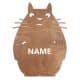 Totoro Twoje Imię Dekoracja Drewniana Dla Niej lub Dla Niego na Prezent 109 Kolorów do Wyboru